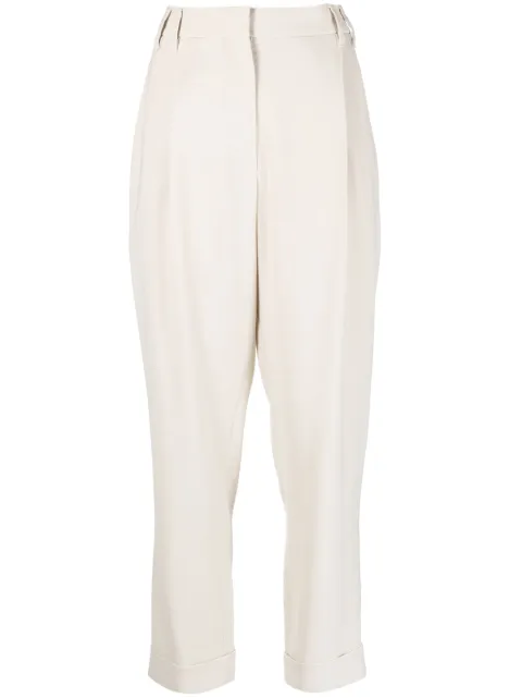 Brunello Cucinelli straight-leg tailored trousers Neutrals MB045P8457C2976