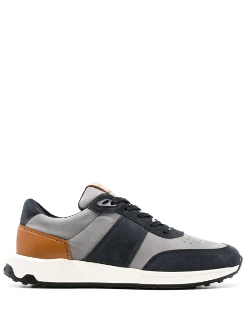 Tod's panelled suede low-top sneakers Blue XXM63K0GT80SEG