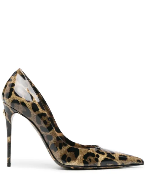 Dolce & Gabbana x Kim leopard-print pumps Brown CD1718AM568
