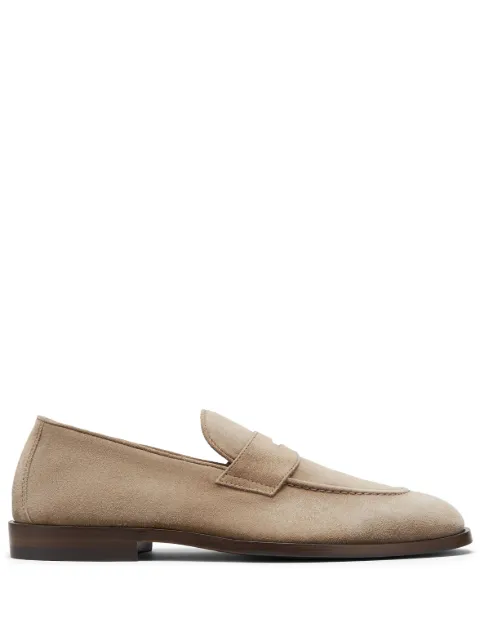 Brunello Cucinelli suede penny loafers Neutrals MZUCCLB702C6784
