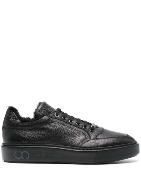 Casadei Cervo leather sneakers Black 37708MCERV