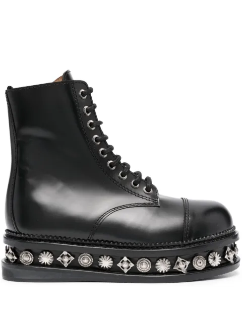 Toga Pulla stud-embellished leather boots Black FTGPW128709009
