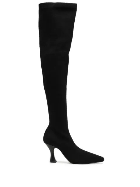 NEOUS 80mm leather knee boots Black 00405K01
