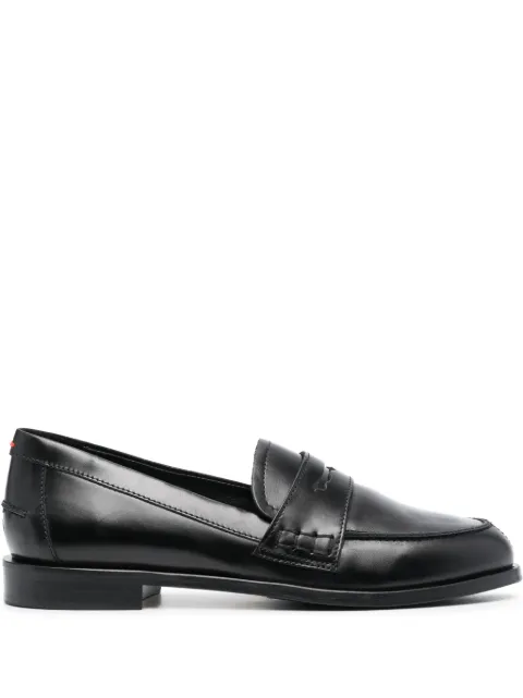 Aeyde Oscar penny-slot leather loafers Black A11FLOSCD25CH223800