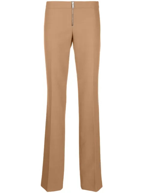 Stella McCartney zip-up slim-fit trousers Brown 6401343CU750