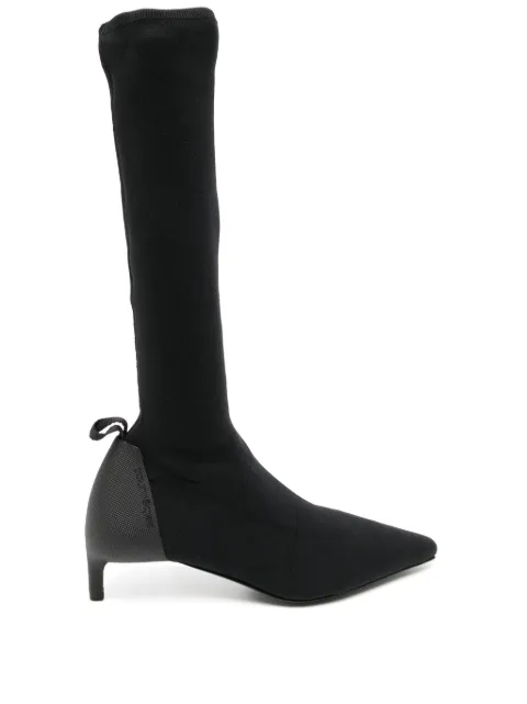 Courrèges Scuba Stretch 40mm boots Black 323SBT009FI0038