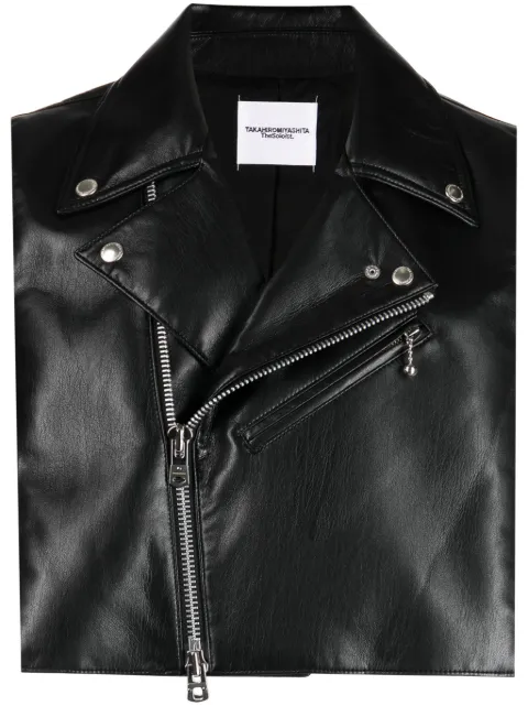 Takahiromiyashita The Soloist zipped biker vest Black SJ0017SS23