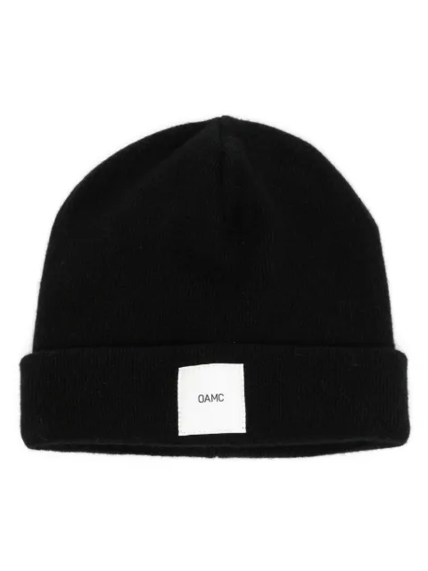 OAMC Whistler logo-patch beanie Black 23A28OAK13B