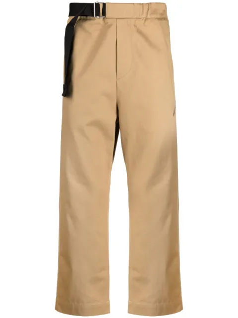 OAMC Regs tappered-leg cropped trousers Brown 23A28OAU64