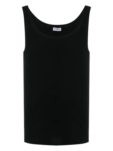 Dolce & Gabbana Marcello ribbed-knit tank top Black M8C19JONN96N0000
