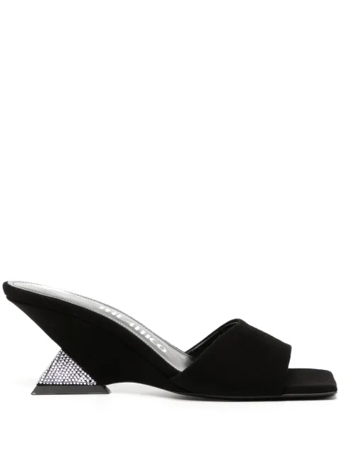 The Attico Cheope wedge sandals Black 236WS605TL08212