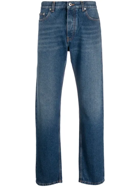Off-White stonewashed straight-leg jeans Blue OMYA175F23DEN0024400