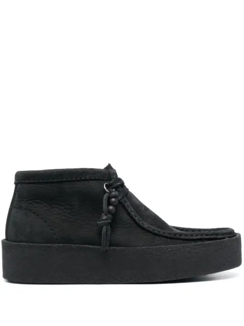 Clarks suede lace-up ankle boots Black 168980