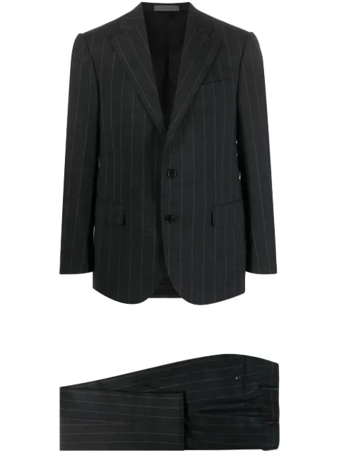Corneliani pinstripe-pattern single-breasted suit Grey 9272553817511