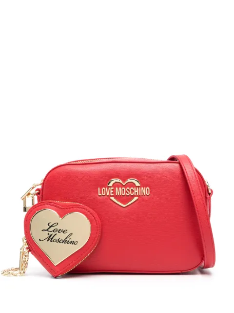 Love Moschino logo-lettering crossbody bag Red JC4071PP1HLD0
