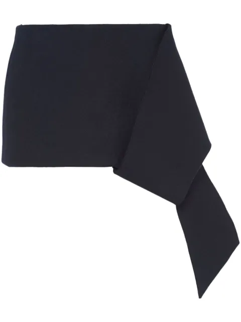 Prada asymmetric-hem mini skirt Blue P152XS23213QC