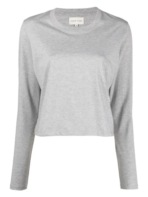 LouLou de Saison long-sleeve cotton T-shirt Grey MASAL