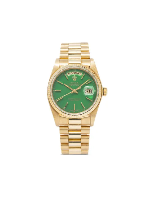 Rolex 1979 pre-owned Day Date 36mm Green 18038