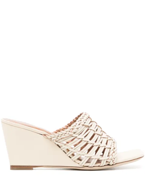 STAUD Blair wonven-design wedge sandals Neutrals 5381398