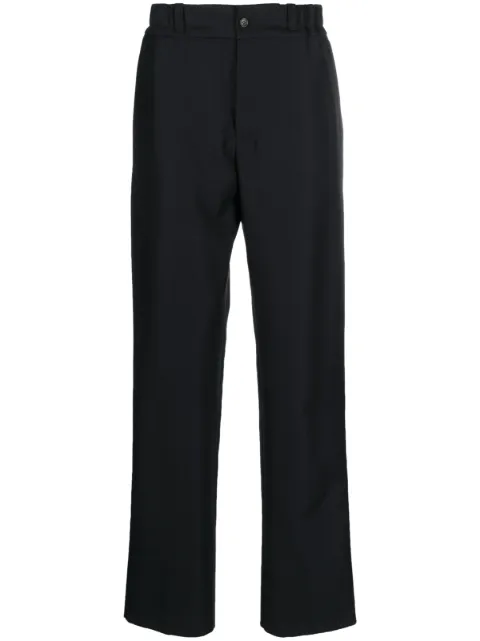 Lanvin monogram cotton straight trousers Blue RMTR00095721A23