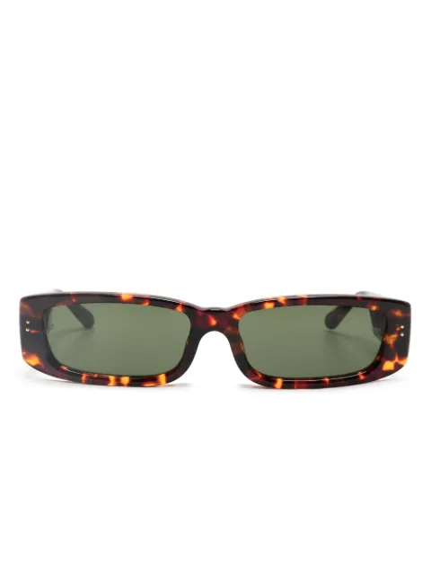 Linda Farrow tortoiseshell-effect rectangle-frame sunglasses Brown LFL1419C2