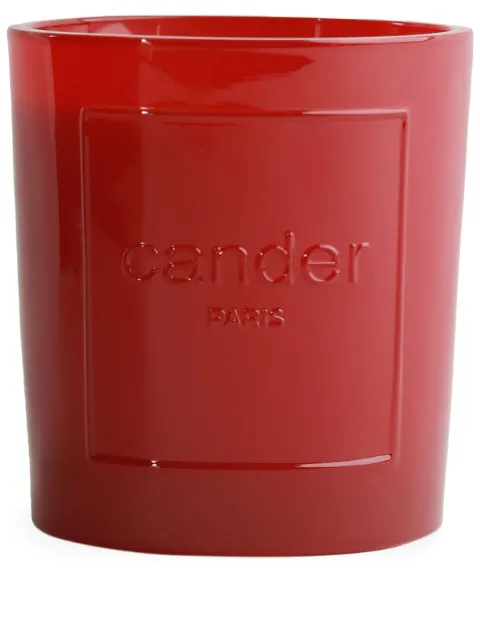 Cander Fete logo-embossed candle Red SCENTEDCANDLEX0001