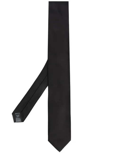 Dolce & Gabbana silk satin Martini tie Black GT149EGG827