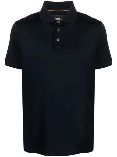 BOSS slim-cut cotton polo shirt Blue 50494980