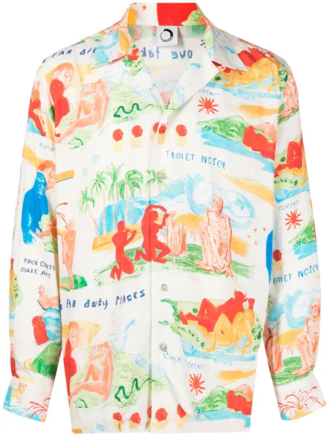 Endless Joy graphic-print long-sleeve shirt Multicolour FARAWAYPLACES