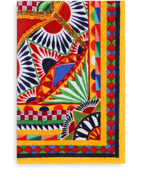 Dolce & Gabbana terry cotton beach towel Yellow TCF013TCAHD