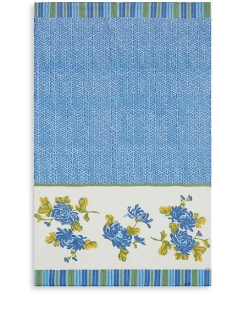 Lisa Corti Vienna floral-print beach towel Blue PAM110X180VIBCR