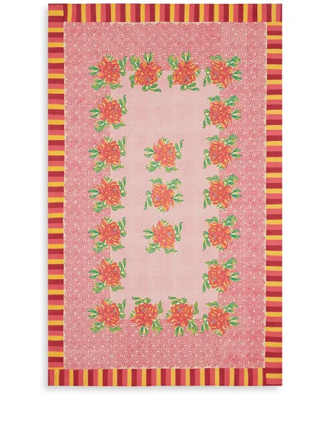 Lisa Corti Camelia rectangular tablecloth Pink CA180X270MGP