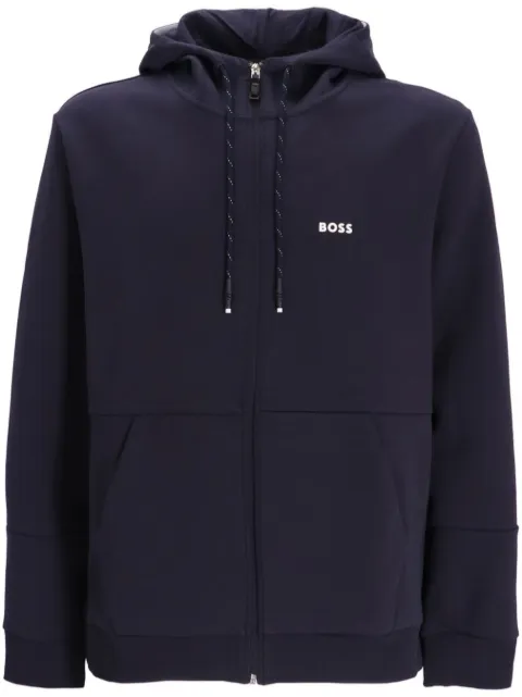 BOSS colour-block zip-up hoodie Blue 50493495