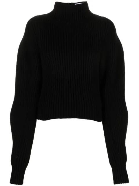 Alaïa high-neck ribbed-knit jumper Black AA9S02294M813