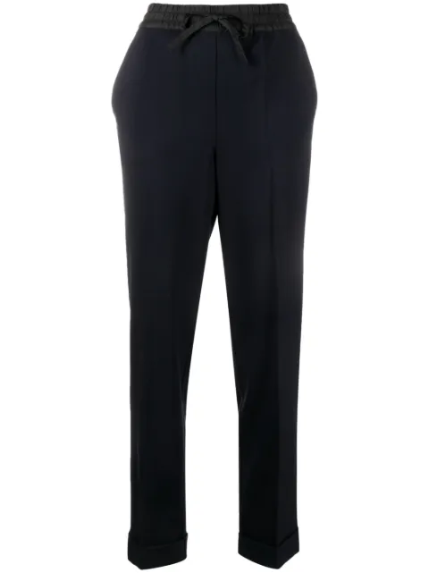 P.A.R.O.S.H. mid-rise straight-leg trousers Blue D230386LILIUXY23