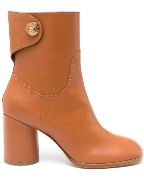 Casadei Cleo 80mm leather boots Brown 1R410W0801C1891