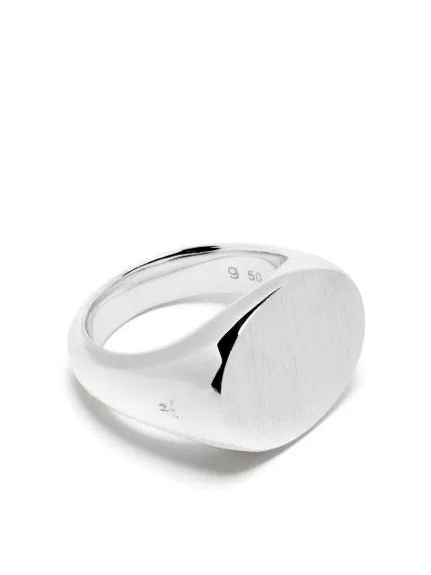 Tom Wood Ivy sterling silver signet ring Silver 100118