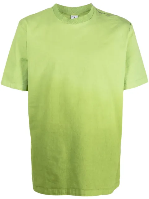 Winnie NY ombré-effect cotton-blend T-shirt Green WN3SMH02APT1230F02