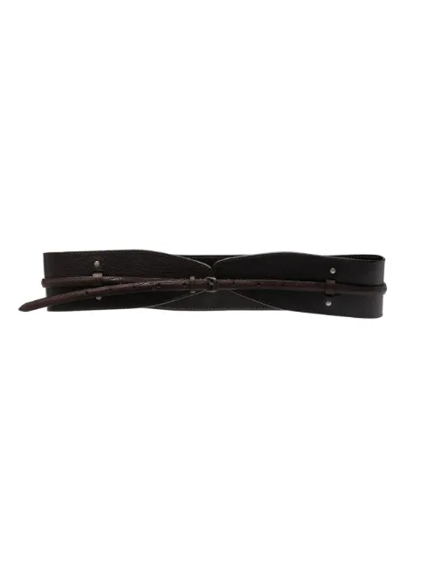 Gianfranco Ferré Pre-Owned 2000s snakeskin-effect leather belt Brown GNFR150KK