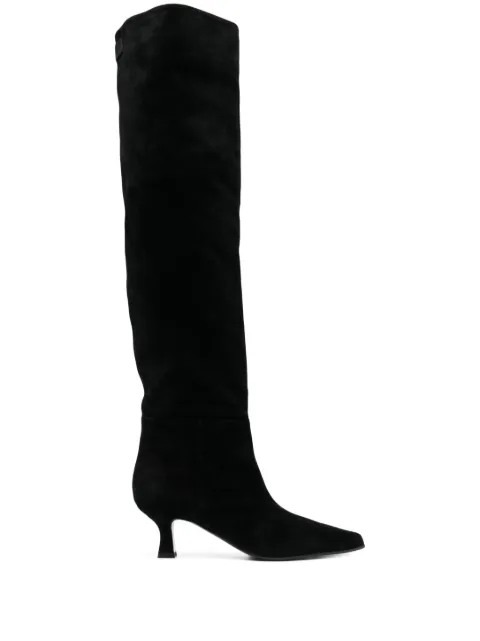 3juin 50mm knee-length leather boots Black 324W9001J0877997