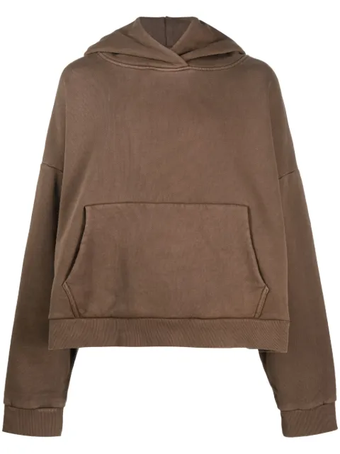 ENTIRE STUDIOS drop-shoulder cotton hoodie Brown ES2125