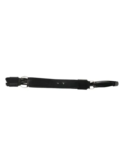 Gianfranco Ferré Pre-Owned 2000s fringed leather belt Black GNFR150LL