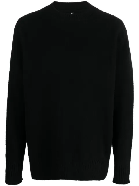 OAMC logo-print wool jumper Black 23A28OAK07FLTOA007