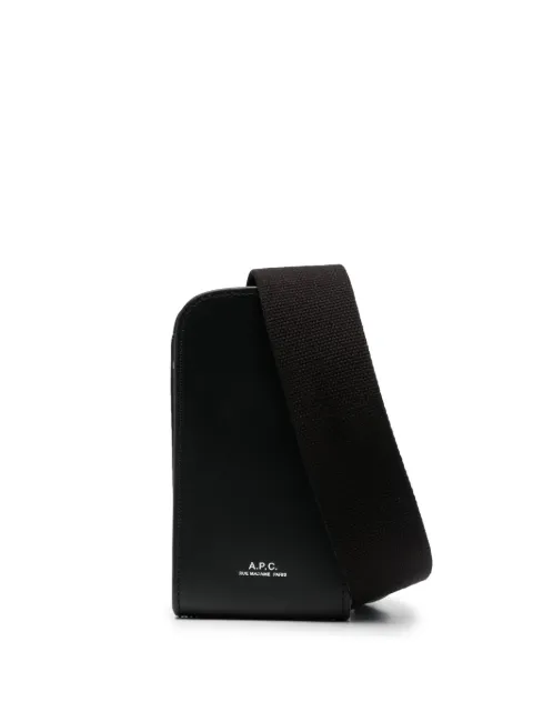 A.P.C. James leather mini bag Black PXAWVH61756