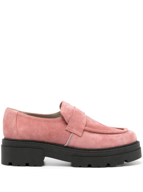 Fabiana Filippi suede slip-on loafers Pink ASD223A9640000H964