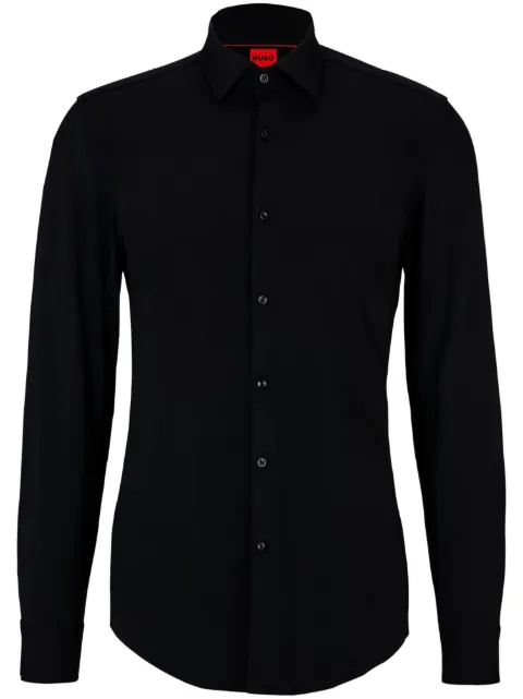 HUGO stretch button-up shirt Black 50481195