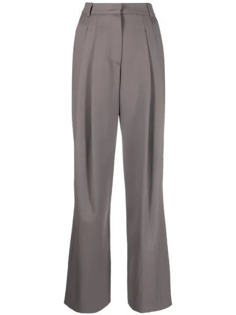 Low Classic pleated high-waist trousers Grey LOW23FCTR010