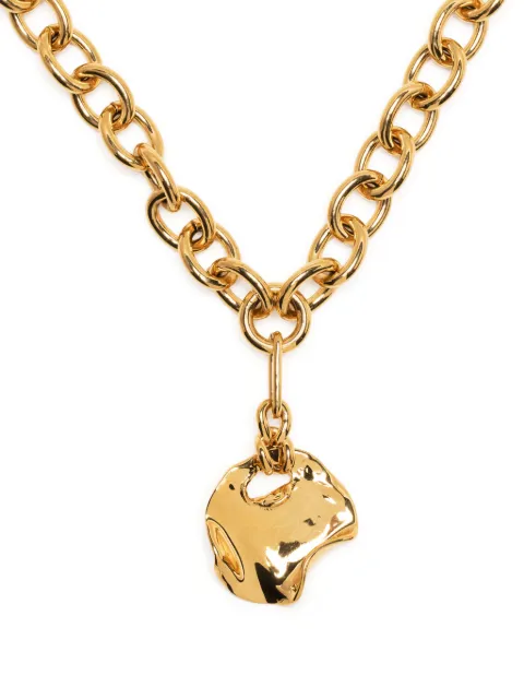 Capsule Eleven Desert Melted Coin necklace Gold DESERTMELEDCOINCHAINNECKLACEGOLD