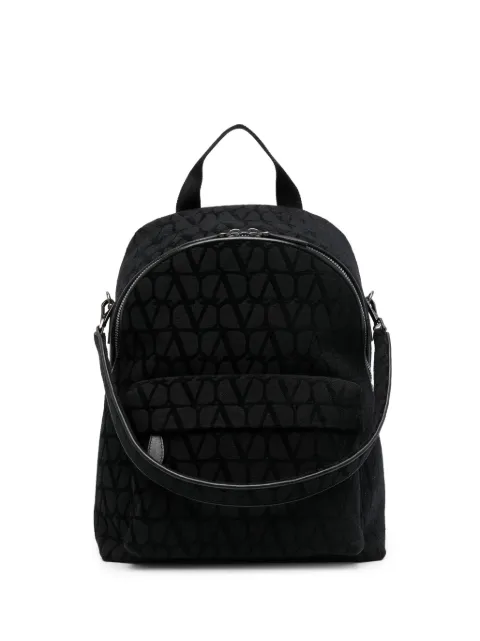 Valentino Garavani jacquard pocket backpack Black YB0C25JXD