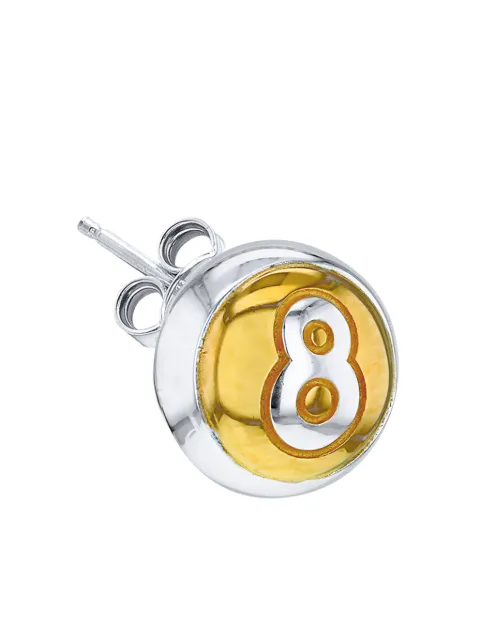 True Rocks Eight Ball earring Silver EIGHTBALLSTUDSILVER